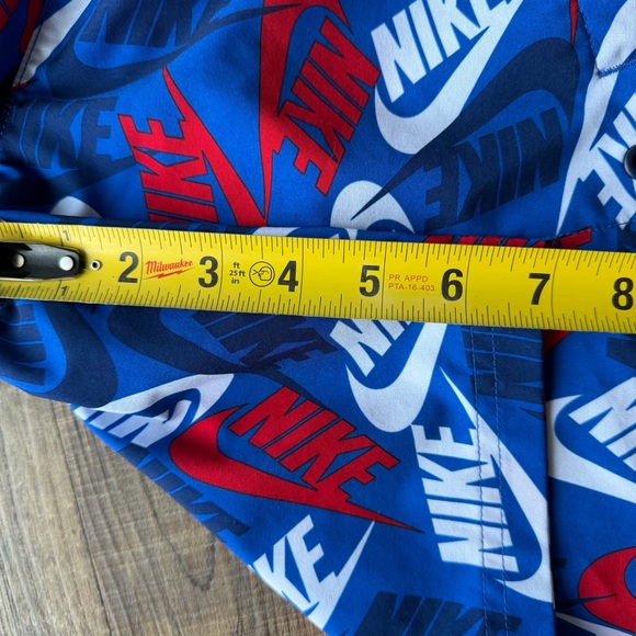 Nike Boys Sportswear Printed Woven Shorts Red/White/Blue Size Youth Medium - Picture 4 of 7